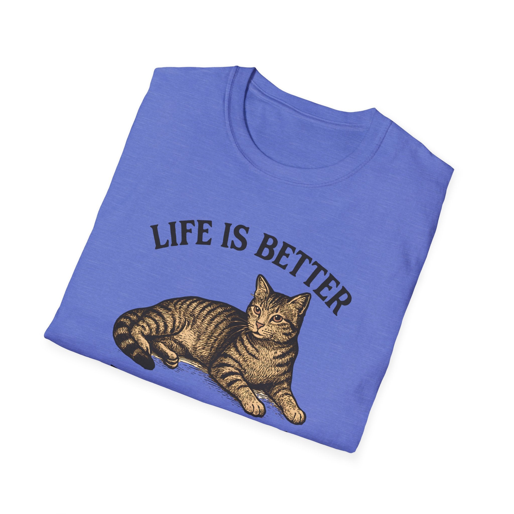 Cat With Slogan T-Shirt