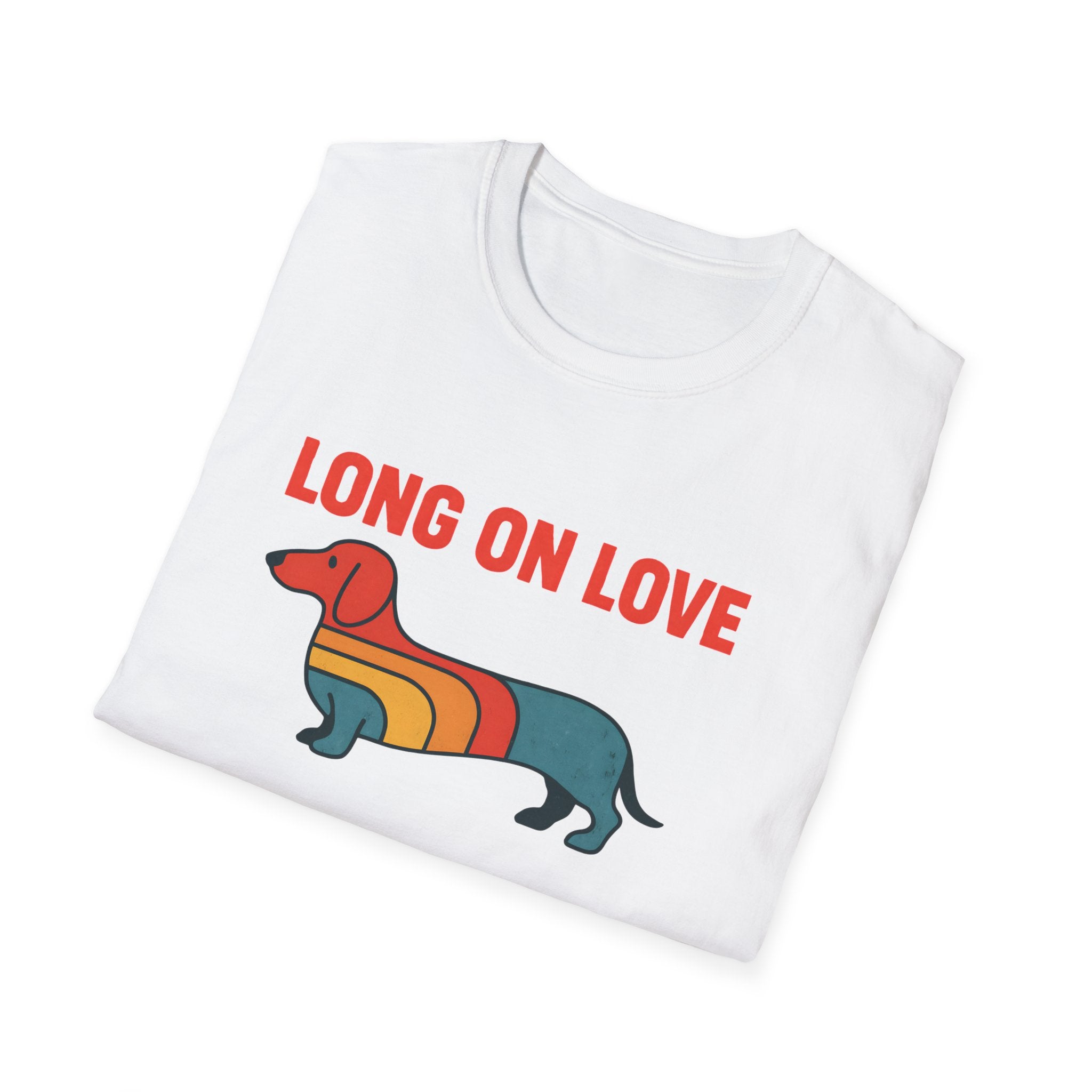 Retro Rainbow Dachshund T-Shirt